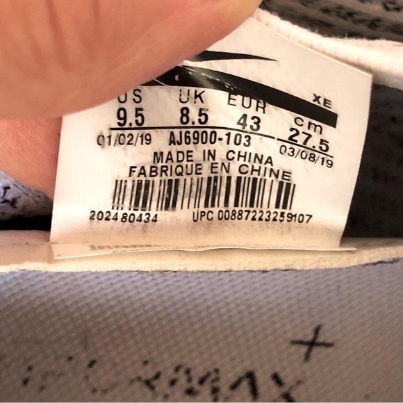 Nike Air VaporMax Flyknit 3 'White Dynamic Yellow' AJ6900-103 size 9.5 - Picture 13 of 16